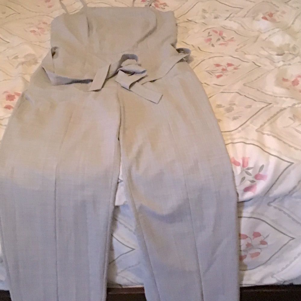 Banana Republic Light Gray Jumpsuit